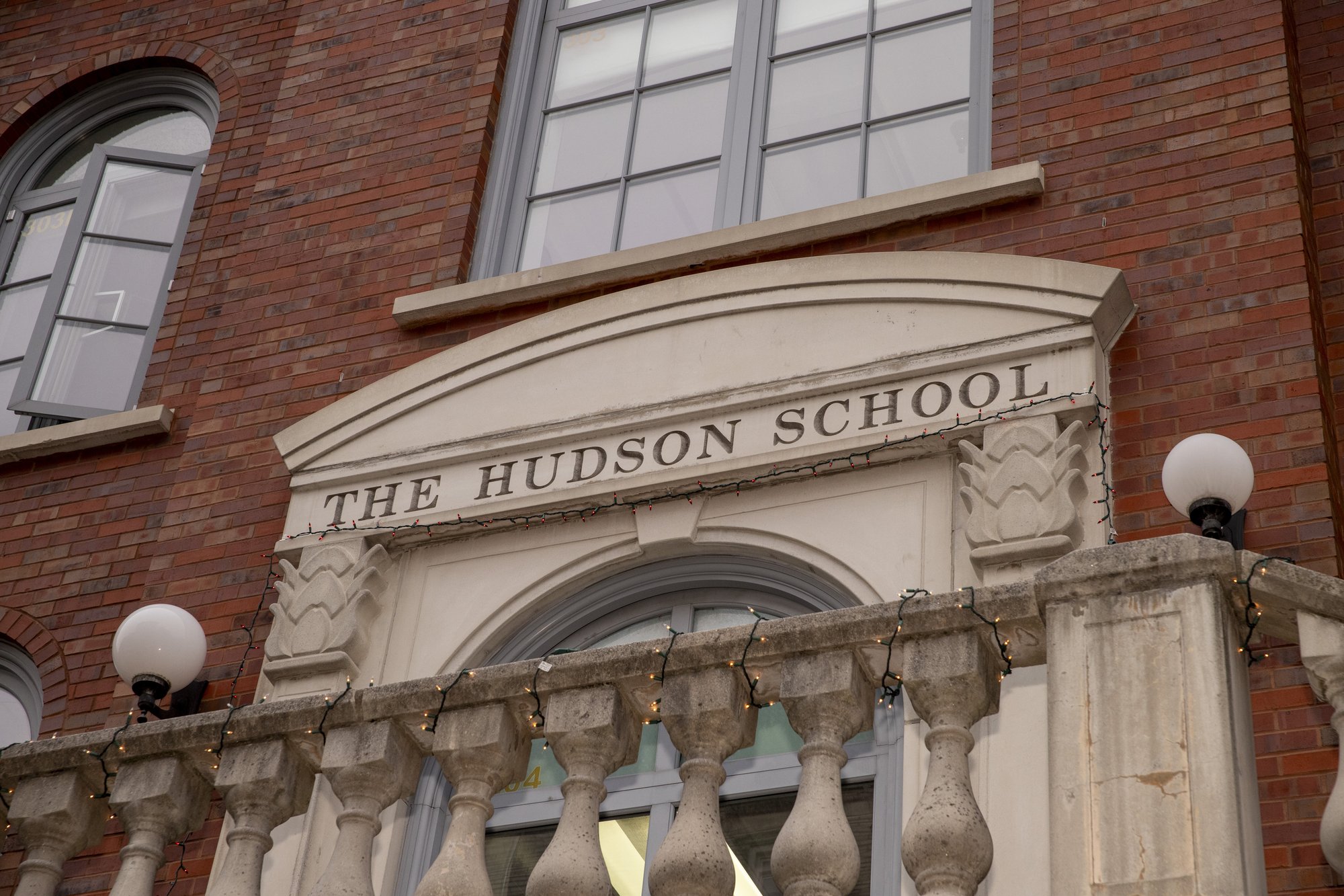 Hudson School main building street view